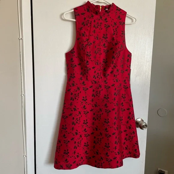 Kensie Floral Flare Zip Dress - Size S - Picture 7 of 15